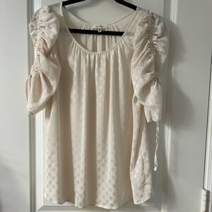 Max Studio Elegant Cream Women's Top